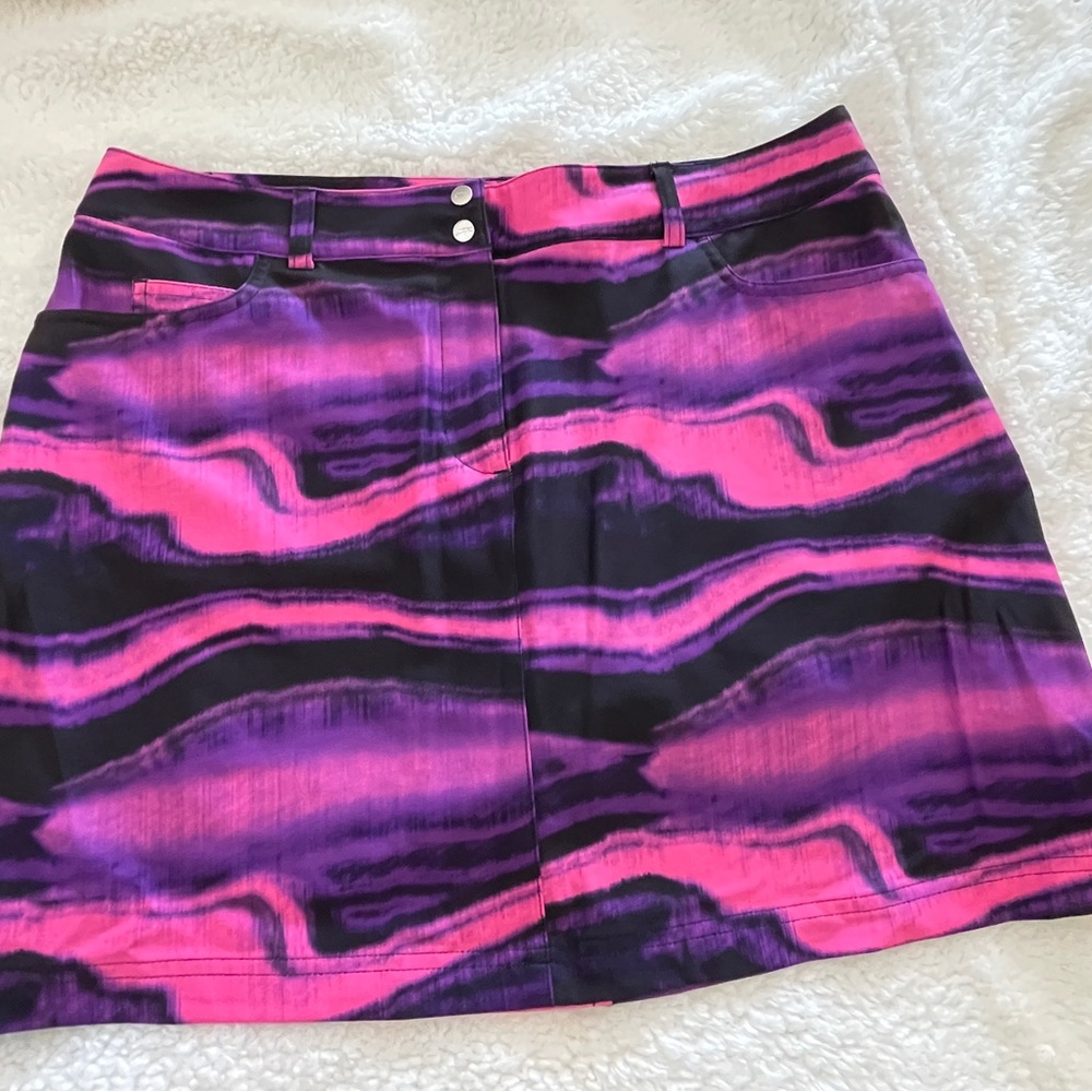slazenger golf skort pink purple size 10